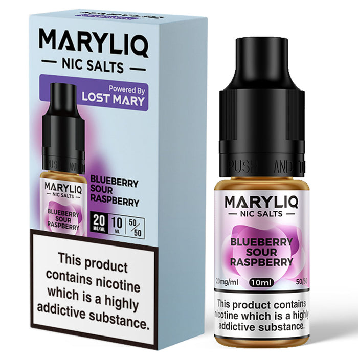 Blueberry Sour Raspberry By Maryliq - Lost Mary Nic Salt E-Liquid 10ml Lost Mary