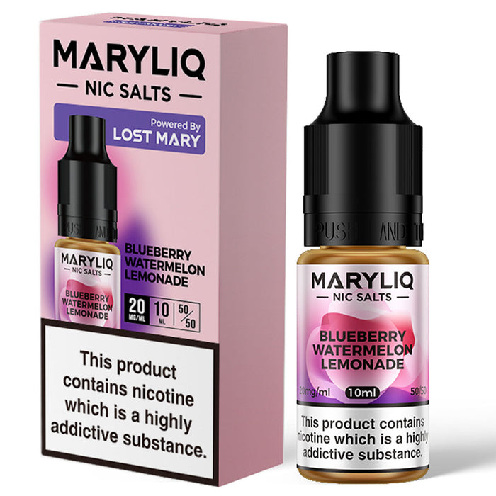 Blueberry Watermelon Lemonade By Maryliq - Lost Mary Nic Salt E-Liquid 10ml  Lost Mary   