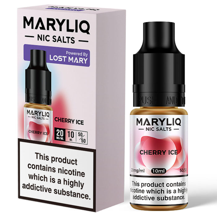 Cherry Ice By Maryliq - Lost Mary Nic Salt E-Liquid 10ml  Lost Mary   