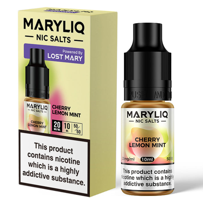 Cherry Lemon Mint By Maryliq - Lost Mary Nic Salt E-Liquid 10ml Lost Mary