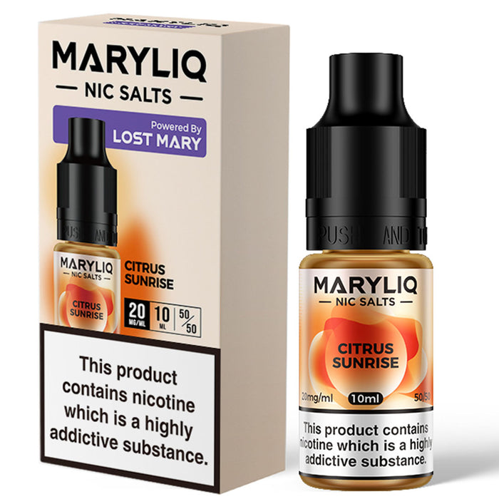 Citrus Sunrise By Maryliq - Lost Mary Nic Salt E-Liquid 10ml Lost Mary
