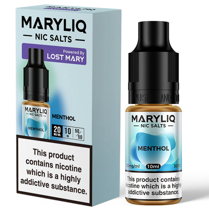 Menthol By Maryliq - Lost Mary Nic Salt E-Liquid 10ml Lost Mary