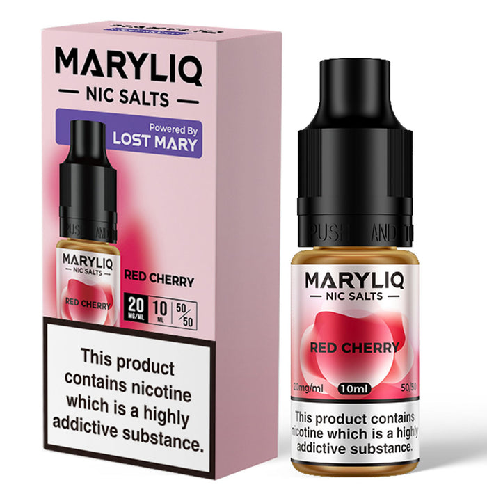 Red Cherry By Maryliq - Lost Mary Nic Salt E-Liquid 10ml Lost Mary