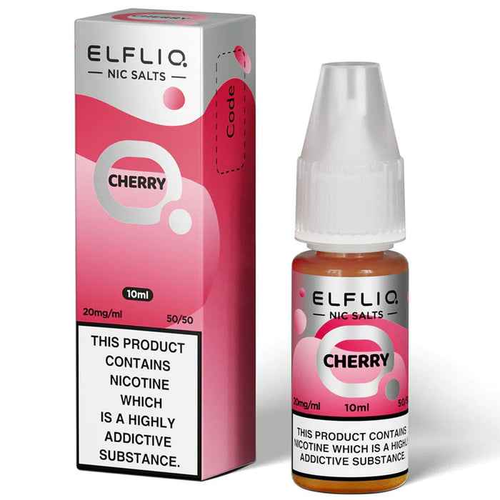 Cherry By Elf Bar Elfliq 10ml E Liquid Nicotine Salt Elf Bar