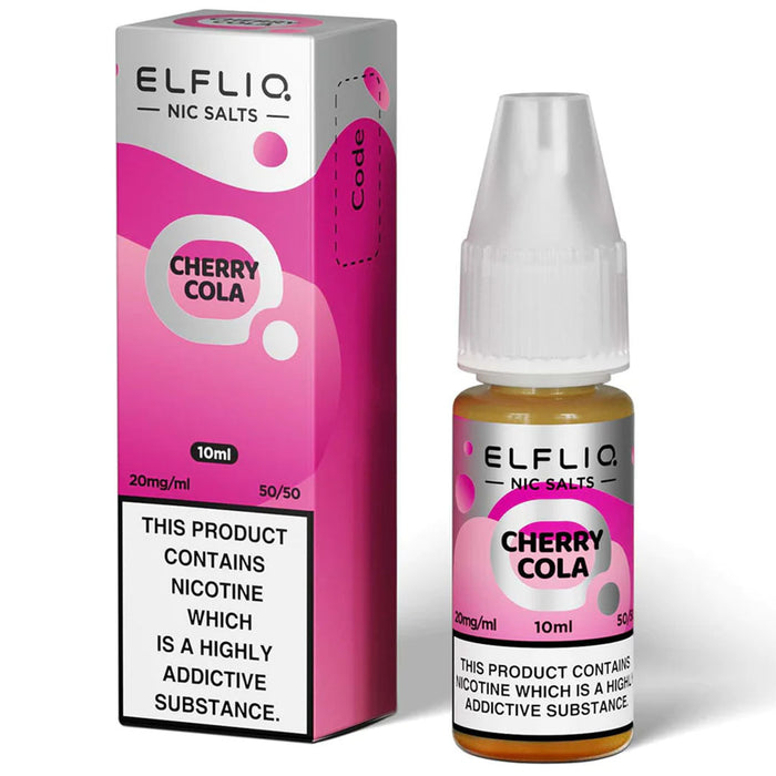 Cherry Cola By Elf Bar Elfliq 10ml E Liquid Nicotine Salt Elf Bar