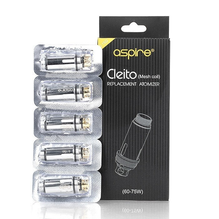 Aspire Cleito Mesh Coils 0.15 5 PACK Aspire