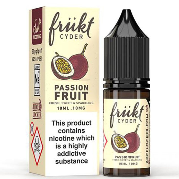 Passion Fruit by Frukt Cyder Salt 10ml Frukt Cyder