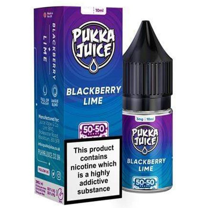 Pukka Juice - Nic Salt Blackberry Lime 10ml E-liquid Pukka Juice