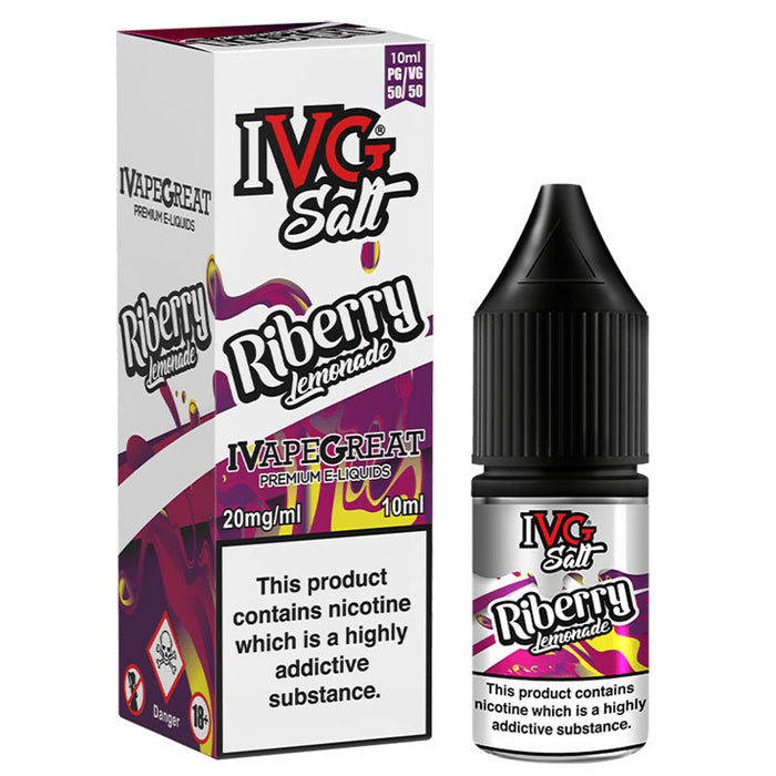 Riberry Lemonade Nic Salt E-liquid by IVG I VG