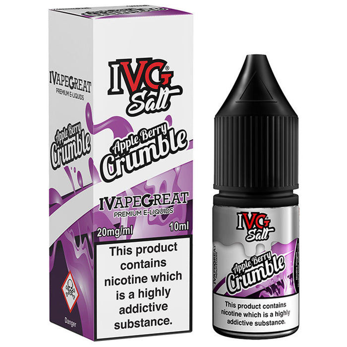 Apple Berry Crumble Nic Salt E-liquid by IVG 10ml I VG