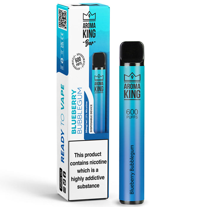Aroma King - Air Flow - Disposable Device 600 puffs - 10mg  Aroma King Ns10mg Blueberry Bubblegum 