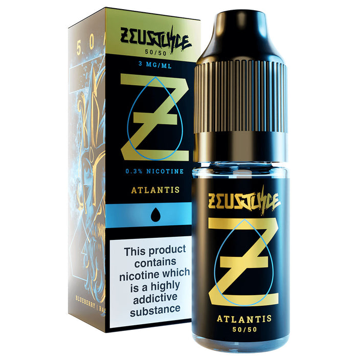 Atlantis (50/50) By Zeus Juice 10ml  Zeus Juice Uk 3mg  