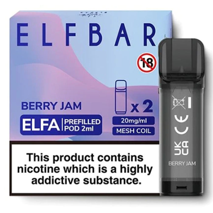 Berry Jam Elfbar ELFA Prefilled Pods 2ml  Elf Bar   