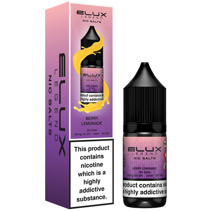 Berry Lemonade By Elux Legend 10ml E Liquid Nic Salt Elux Pro