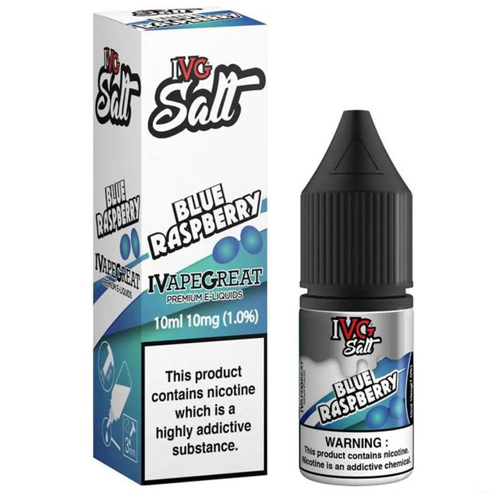 Blue Raspberry Nic Salt E-liquid by IVG 10ml I VG