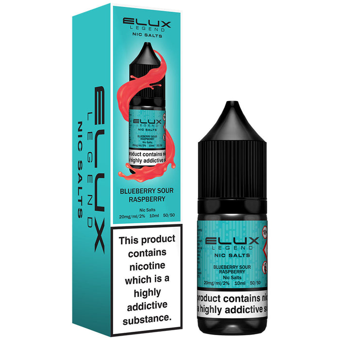 Blueberry Sour Raspberry By Elux Legend 10ml E Liquid Nic Salt  Elux Pro   