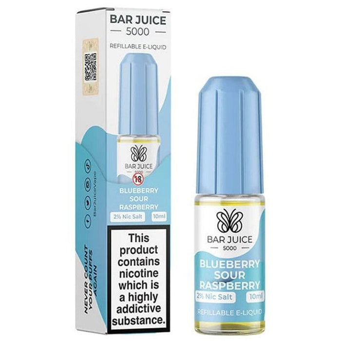 Blueberry Sour Raspberry Nic Salt E-Liquid by Bar Juice 5000 Bar Juice