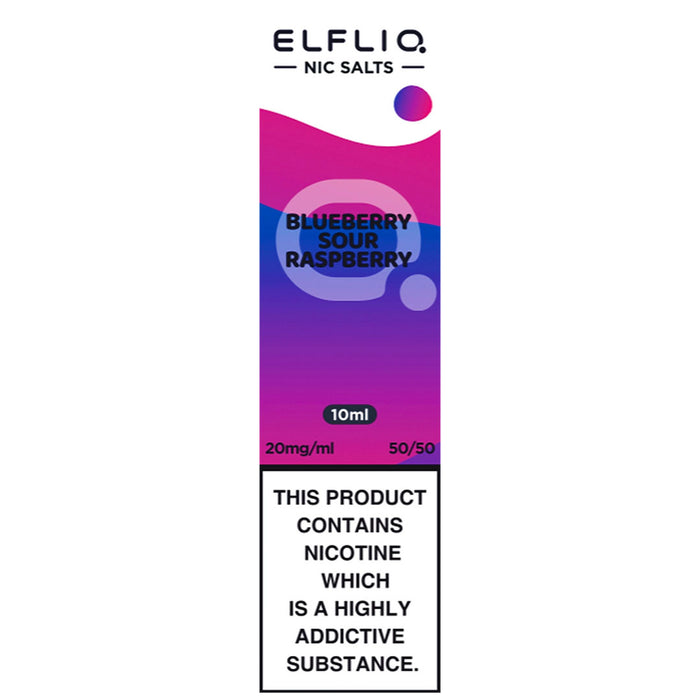 Blueberry Sour Raspberry By Elf Bar Elfliq 10ml E Liquid Nicotine Salt  Elf Bar   