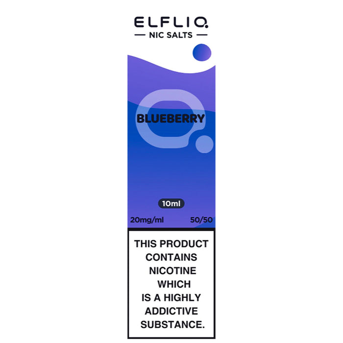 Blueberry By Elf Bar Elfliq 10ml E Liquid Nicotine Salt Elf Bar