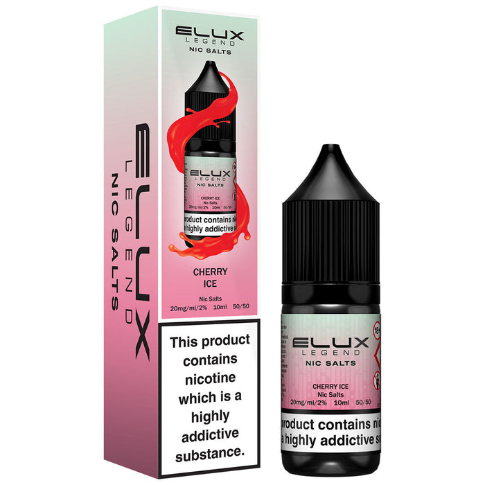 Cherry Ice By Elux Legend 10ml E Liquid Nic Salt  Elux Pro   