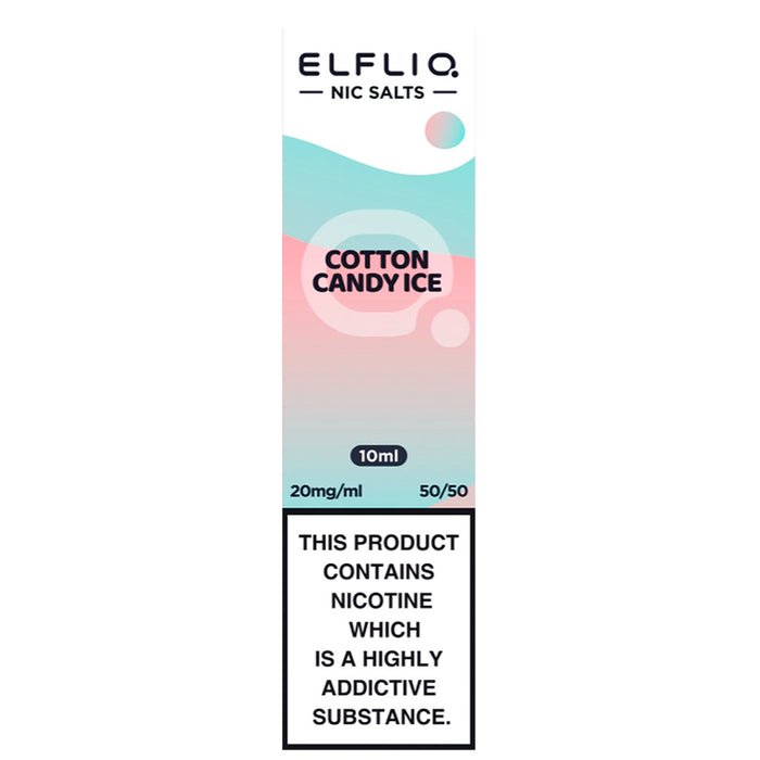 Cotton Candy Ice By Elf Bar Elfliq 10ml E Liquid Nicotine Salt Elf Bar