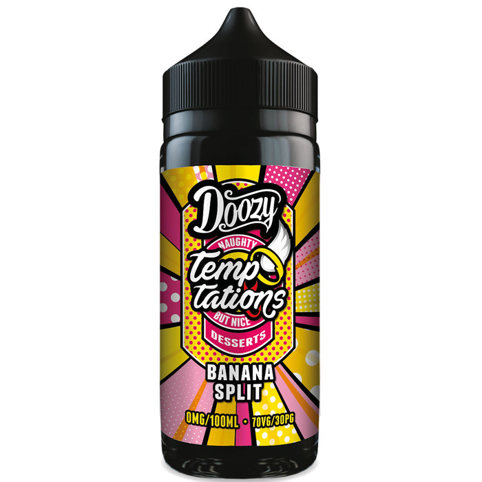 Doozy Temptations- Banana Split 0mg 100ml Doozy Vape