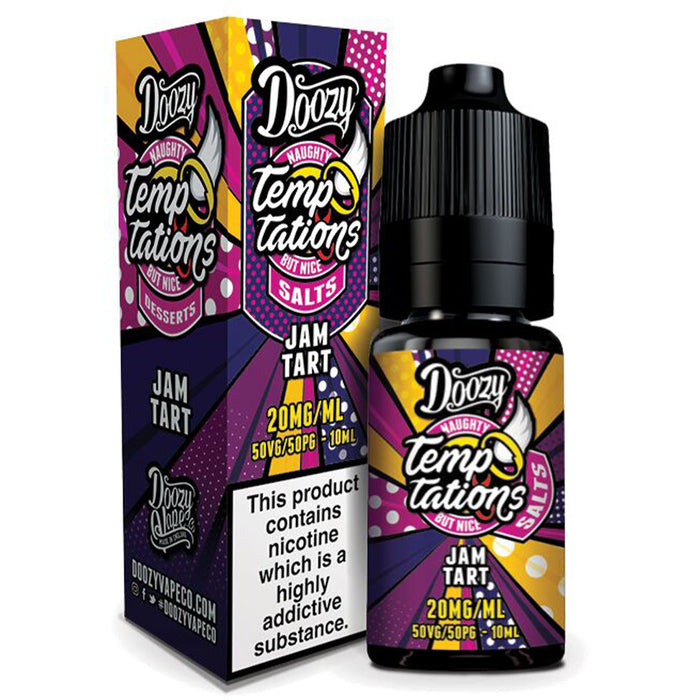 Doozy Temptations Salts Jam Tart 50/50 10ml Doozy Vape