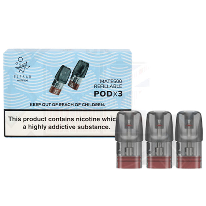 Elf Bar Mate 500 Refillable Pod 1.6ml 3pack Elf Bar