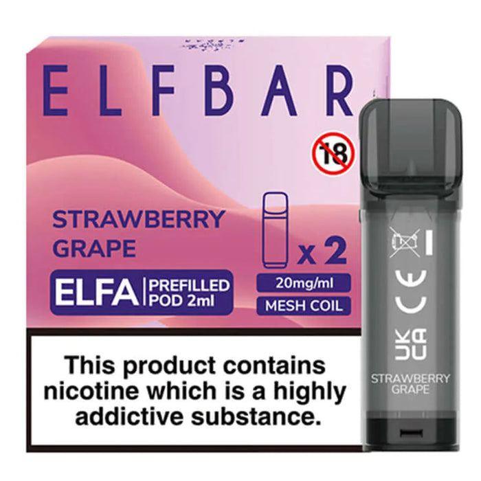 Strawberry Grape Elfbar ELFA Prefilled Pods 2ml Elf Bar