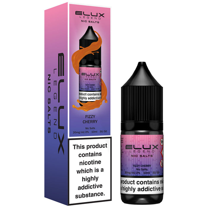 Fizzy Cherry By Elux Legend 10ml E Liquid Nic Salt  Elux Pro   