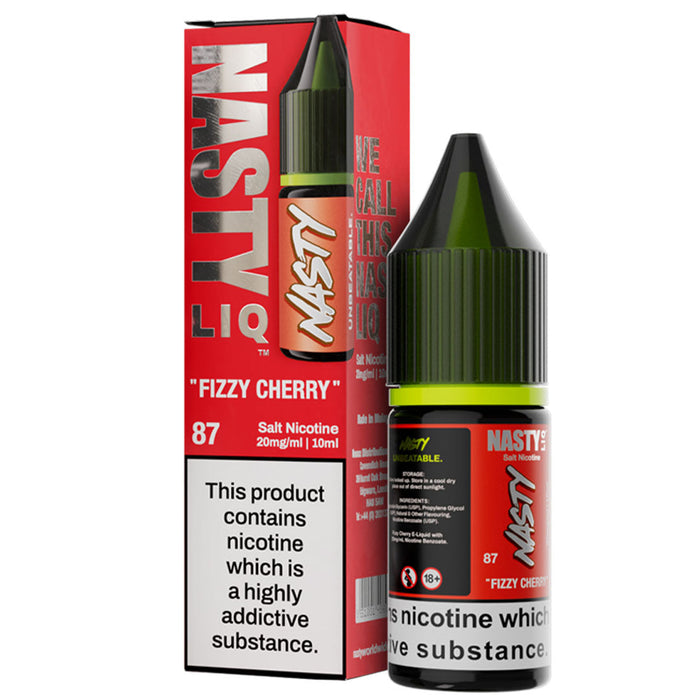 Fizzy Cherry Nic Salt E-Liquid By Nasty Liq Nasty Juice