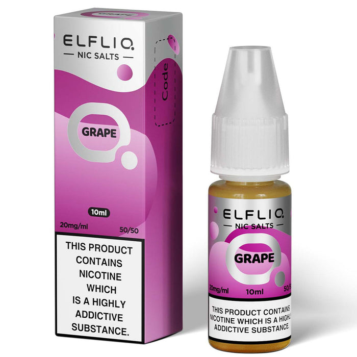 Grape By Elf Bar Elfliq 10ml E Liquid Nicotine Salt Elf Bar