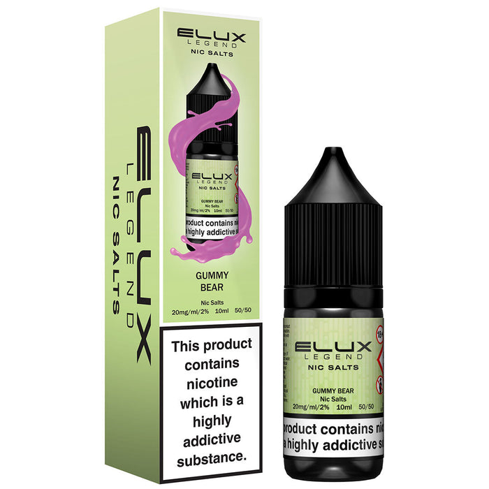Gummy Bear By Elux Legend 10ml E Liquid Nic Salt Elux Pro