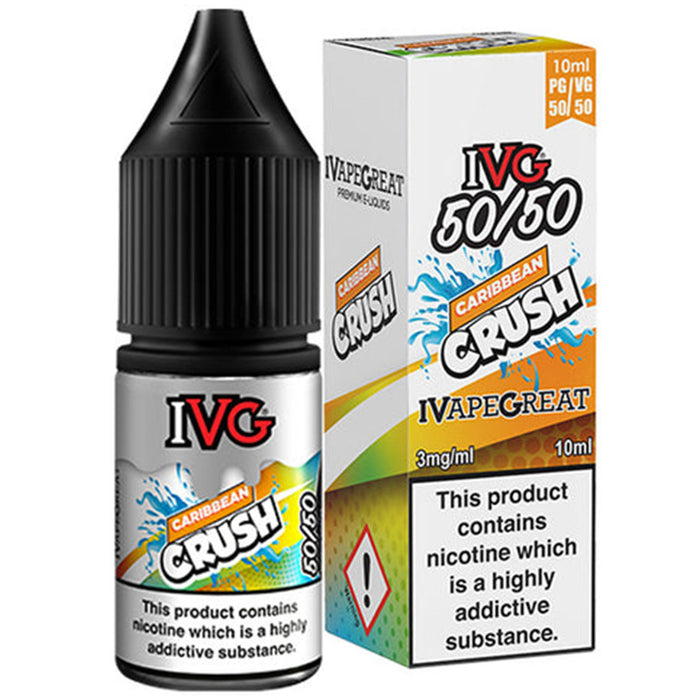 IVG 50/50 Series Caribbean Crush 10ml E-Liquid I VG