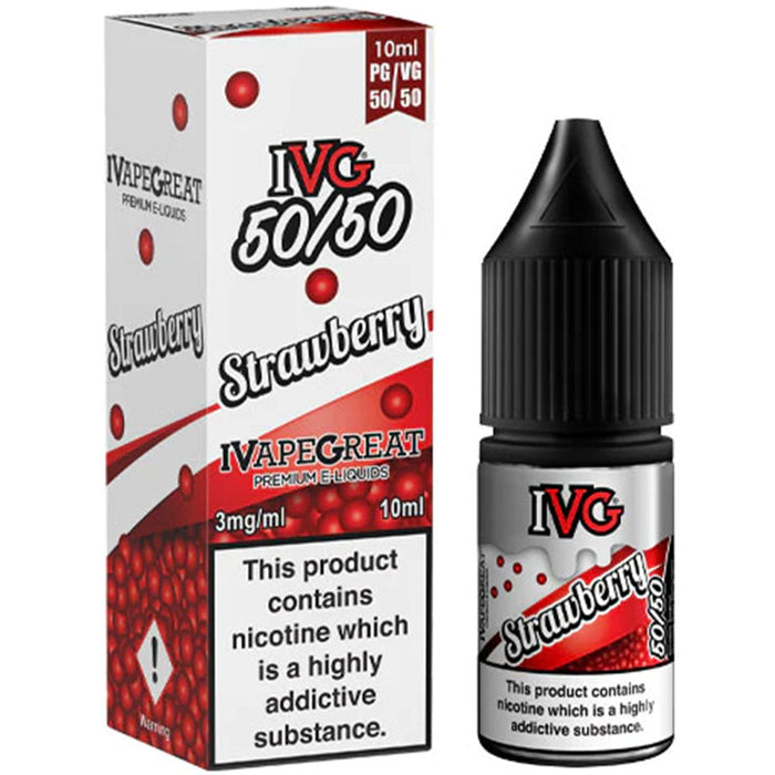 IVG 50/50 Series Strawberry 10ml E-Liquid I VG