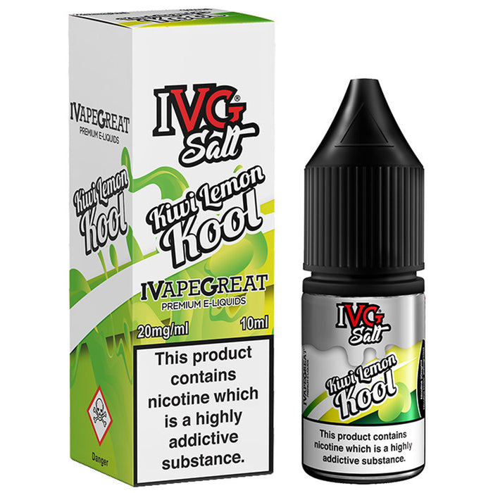 Kiwi Lemon Kool Nic Salt E-liquid by IVG 10ml I VG