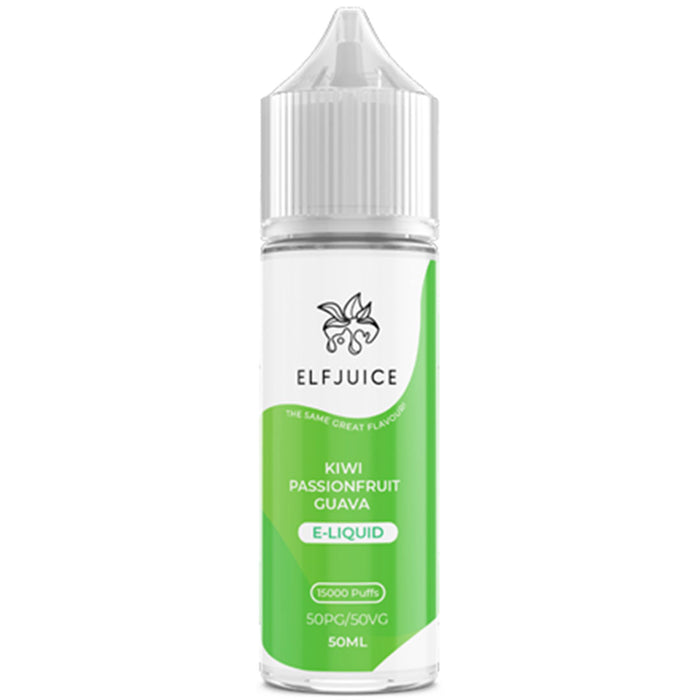 Kiwi Passion Guava By Elf Juice 50ml Shortfill 0mg Elf Juice