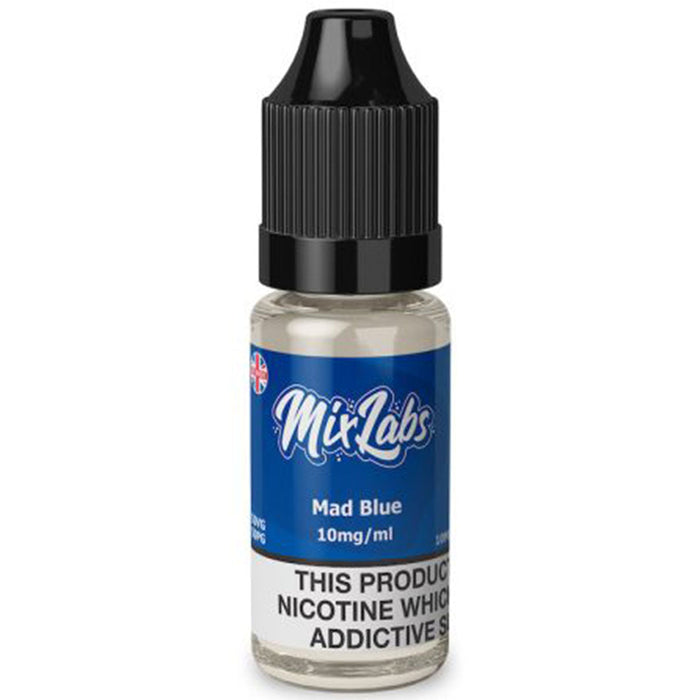 Mad Blue Nicotine Salt By Mix Labs 10ml  Mix Labs   