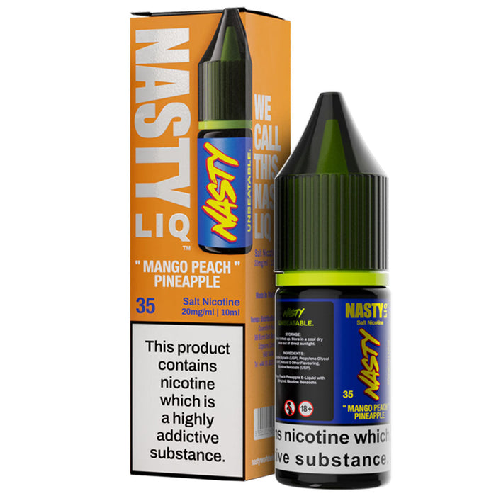Mango Peach Pineapple Nic Salt E-Liquid By Nasty Liq Nasty Juice