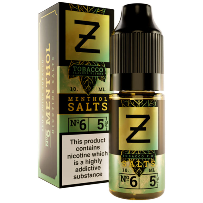 Menthol Tobacco Nicotine Salt By Zeus Juice 10ml Zeus Juice Uk