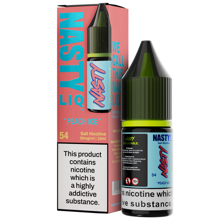 Peach Ice Nic Salt E-Liquid By Nasty Liq Nasty Juice