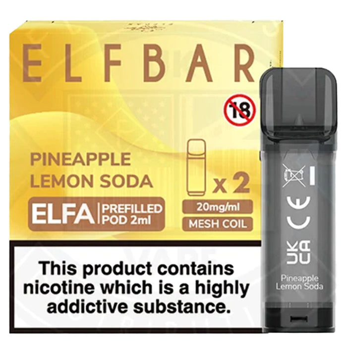 Pineapple Lemon Soda Elfbar ELFA Prefilled Pods 2ml Elf Bar