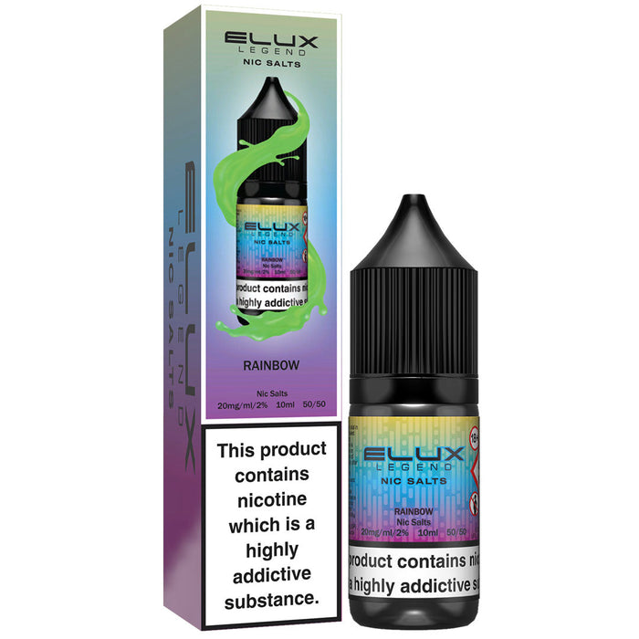 Rainbow By Elux Legend 10ml E Liquid Nic Salt Elux Pro