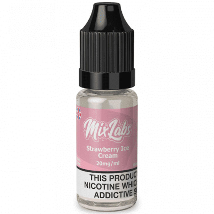 Strawberry Ice Cream Nicotine Salt By Mix Labs 10ml Mix Labs