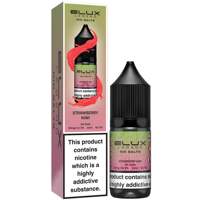 Strawberry Kiwi By Elux Legend 10ml E Liquid Nic Salt  Elux Pro   