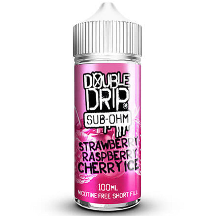 Strawberry Raspberry Cherry Ice E-Liquid by Double Drip 100ml Double Drip Coil Sauce