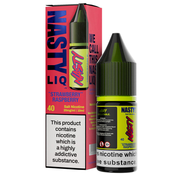 Strawberry Raspberry Nic Salt E-Liquid By Nasty Liq Nasty Juice