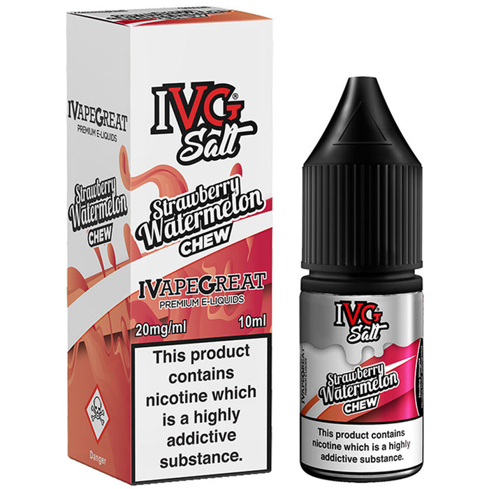 Strawberry Watermelon Chew Nic Salt E-liquid by IVG 10ml I VG