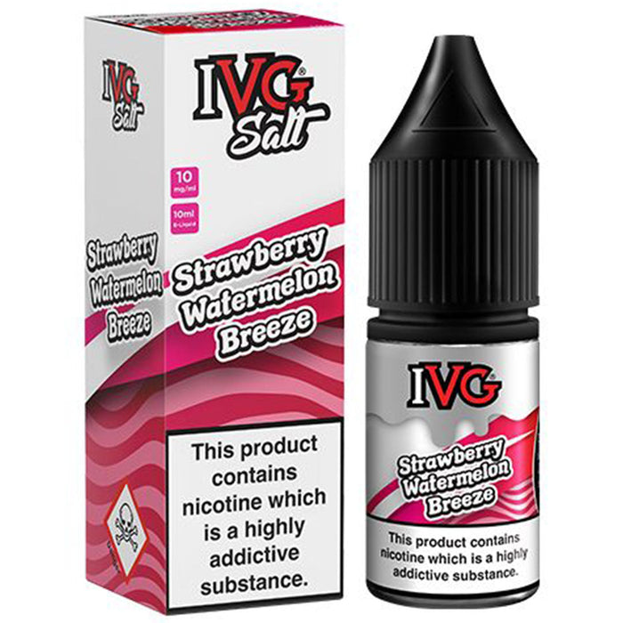 Strawberry and Watermelon Breeze Nic Salt E-liquid by IVG 10ml I VG