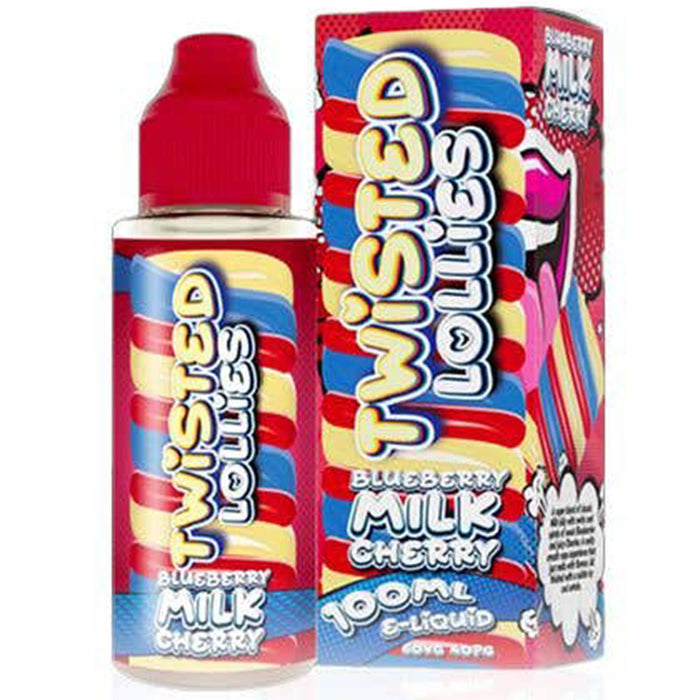 Twisted Lollies - Blueberry Milk Cherry 100ml E-Liquid Twisted Lollies